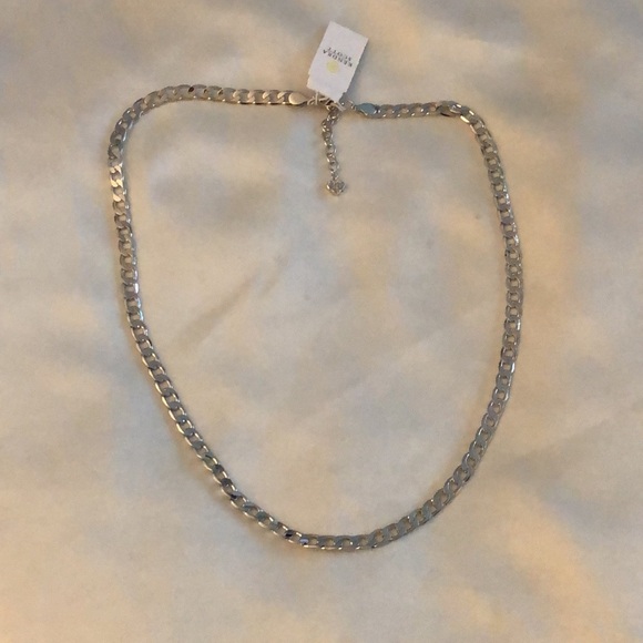 Kendra Scott Ronnie Silver Tone Rhodium Plated Link Necklace NWT - Picture 8 of 11